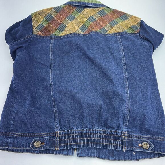 Nancy Bolen City Girl VTG Denim Jacket Embroidered Size 10 - Picture 7 of 7